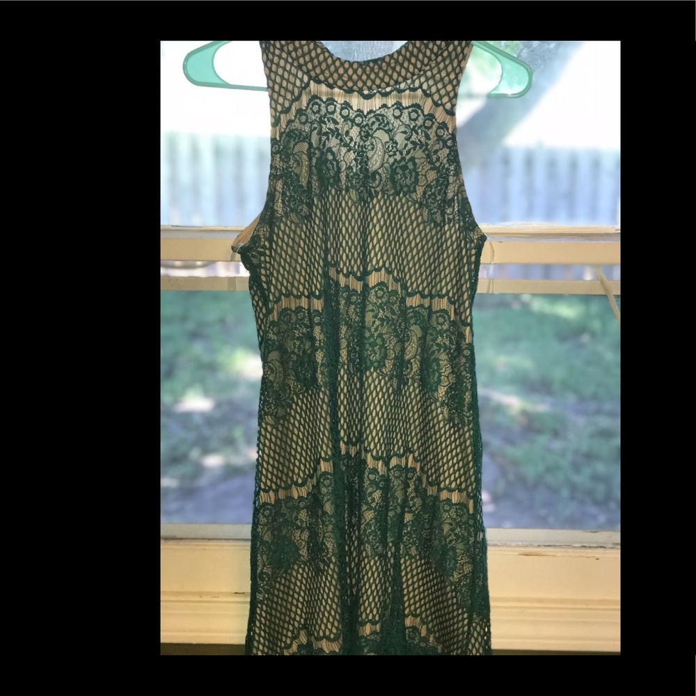 Francesca’s Green Lace Dress